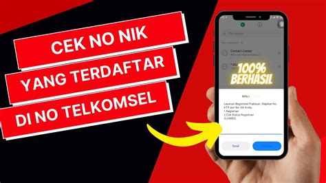 Cara Cek NIK Yang Terdaftar Di Kartu Telkomsel YouTube