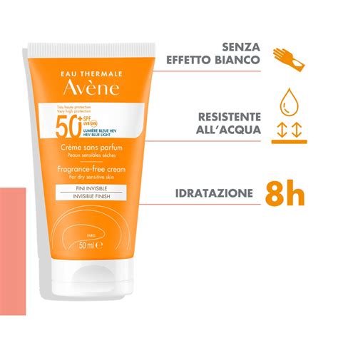 Avene Sol Crema Spf 50 Senza Profumo 50 Ml