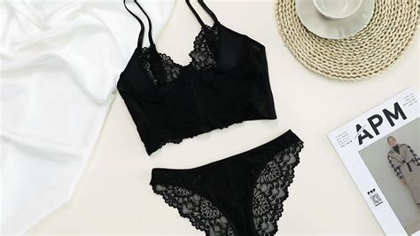 Odm Black Underwire Bra Set Private Label Wholesale Hot Sale Women Lingerie Women Sheer Lace