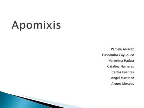 Apomixis