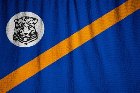 Premium Photo | Closeup of ruffled bophuthatswana flag, bophuthatswana ...