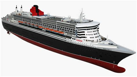 Cruise Queen Mary 2 Model TurboSquid 1171590