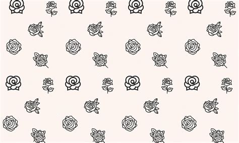 Premium Vector | Rose pattern background