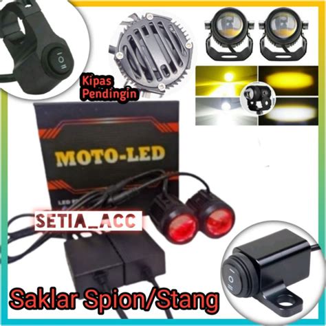 Jual Lampu Tembak Sorot Laser Led D2 Mini Driving Moto Led Demon Eye