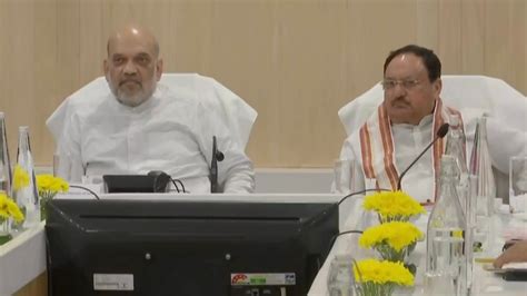 Assam Home Minister Amit Shah Jp Nadda Attend Bjp Core Committee Meeting In Guwahati News