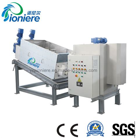 Automatic Screw Type Sludge Dewatering Press For Pharmaceutical