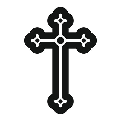 símbolo religioso del icono del crucifijo 14152929 Vector en Vecteezy