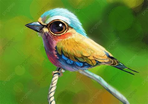 Eys PNG Transparent Big Eyed Cute Colorful Birds Big Eyes Q Version