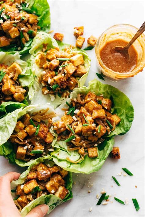 Firecracker Vegan Lettuce Wraps Recipe - Pinch of Yum