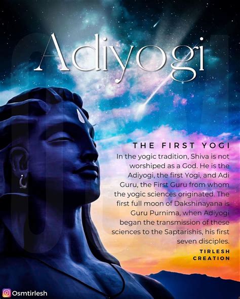 Adiyogi The First Yogi Guru Purnima Disciple Yogi