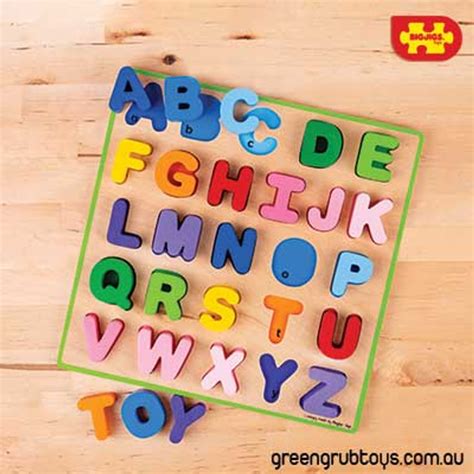 Abc Chunky Wooden Alphabet Puzzle Upper Bigjigs Wooden Toys