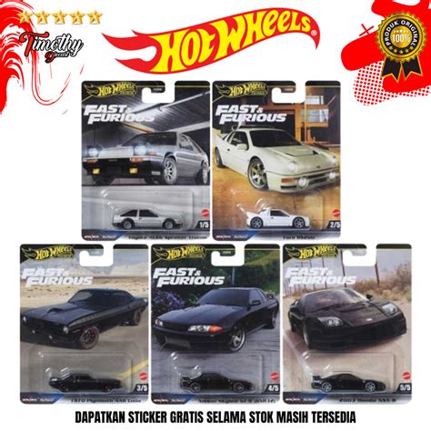Jual Hot Wheels Premium Fast Furious Mix E Set Pcs Ae Nissan Gtr R Shopee Indonesia