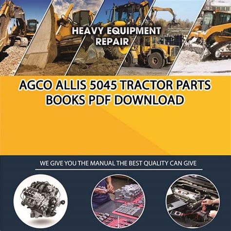 Agco Allis 5045 Tractor Parts Books Pdf Download - Service manual ...