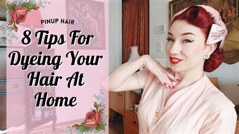 8 Tips For Dyeing Your Hair At Home Pinup Hair Diy Youtube