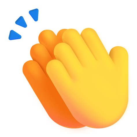 Clapping Hands 3d Default Icon Fluentui Emoji 3d Iconpack Microsoft