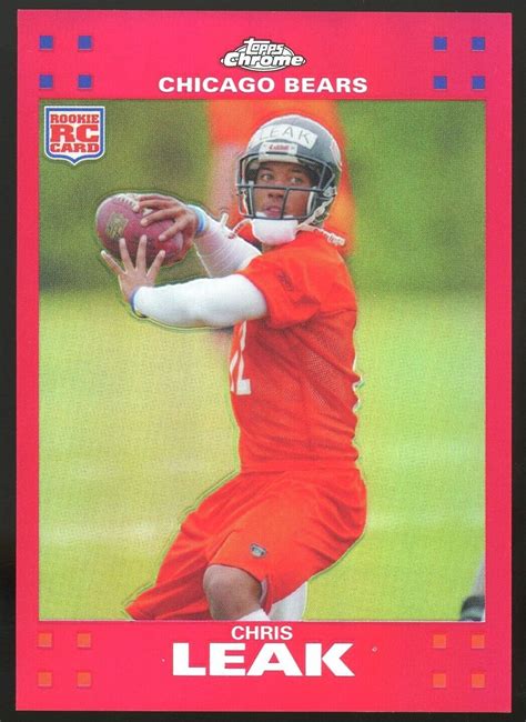 2007 Topps Chrome Chris Leak Red Refractor Rookie Card RC Rare TC174