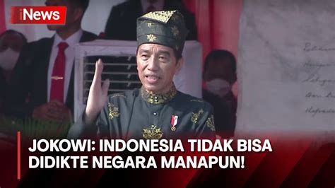 Jokowi Tegaskan Ideologi Pancasila Indonesia Tidak Bisa Didikte Youtube