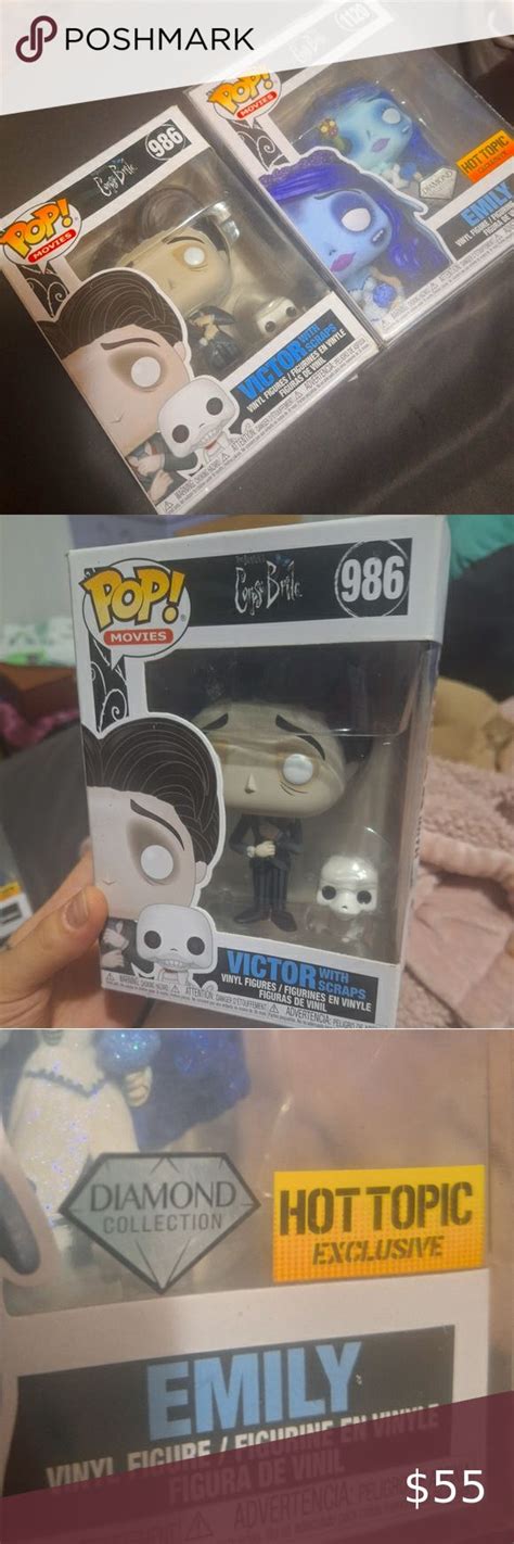 Diamond Collection Hot Topic Exclusive Emily And Victor Funko Pops