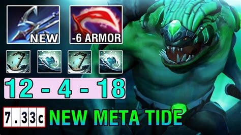 New Meta Tidehunter Offlane Beast Carry Build Dota 2 Pro Gameplay 7