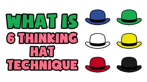 What Is 6 Thinking Hat Technique Explained In 2 Min Youtube