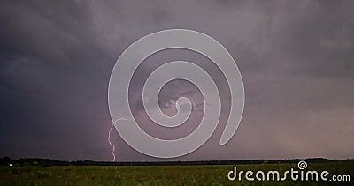 Slow Motion Lightning Strike, Thunderstorm Concept Stock Video - Video ...