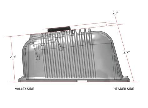 Sbc Vintage Series Finned Valve Covers Natural Cast Finish