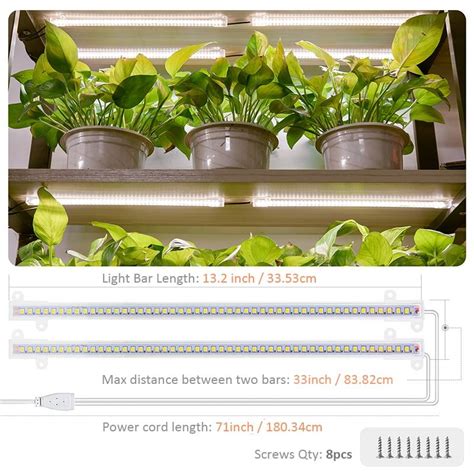 Home And Garden 100w Led Grow Light Strip Full Spectrum Auto On And Off Timer For Indoor Plant Veg