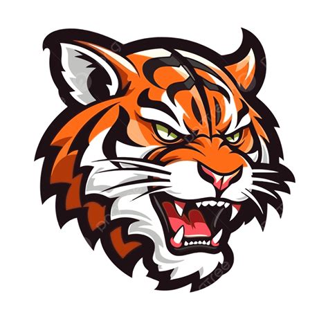 Bengals Logo Clipart The Angry Tiger Head Mascot Logo Cartoon Vector ...