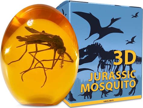 RÉplica De Âmbar Com Mosquito 3d Jurassic Park Dinoloja A Melhor Loja De Dinossauros De