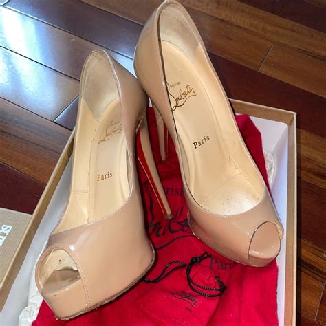 Vendome Patent Nude Christian Louboutin Shoes Gem