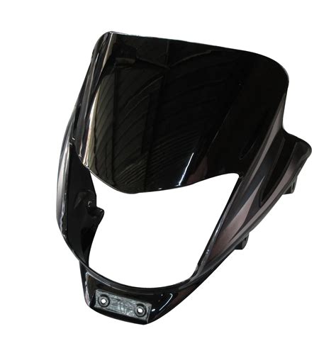 Head Light Visor Mask Bajaj Platina 100es Black Grey Stk Indian