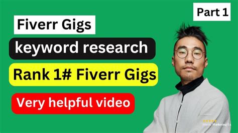 Keyword Research For Fiverr Gig Part How To Rank Fiverr Gig On