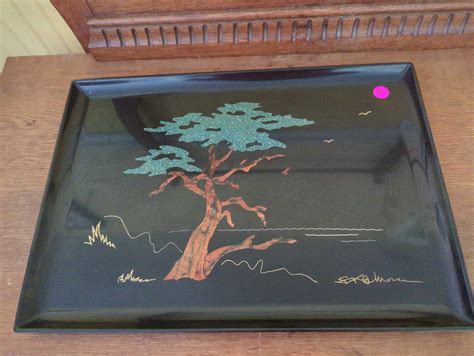 Kit Couroc Monterey Cypress Black Serving Tray Proxibid