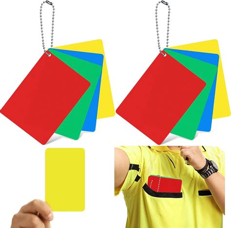 Amazon Syhood 2 Set Referee Penalty Cards Soccer Red And Yellow