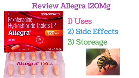 Allegra Mg Review Uses Side Effects Storeage Medicine Youtube