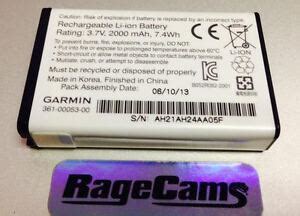 Garmin Virb Elite Spare Camera Battery LI ION 3 7V 2000MAH 7 4WH 361