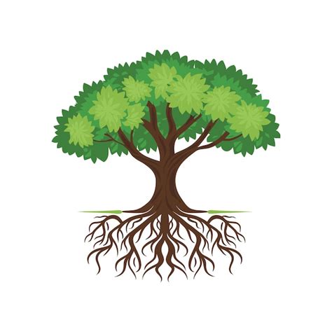 Baum Clipart Free Mit Wurzeln Vektoren Und Illustrationen Zum