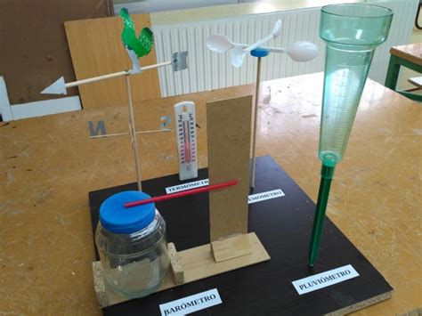 Maqueta de estación meteorológica