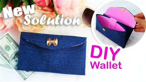 Best Way To Make Diy Wallet Fast And Easy Jeans Wallet Idea Youtube