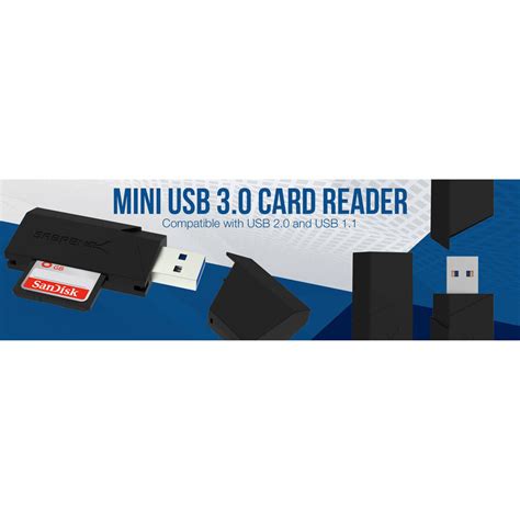 Sabrent Mini Usb 3 0 Micro Sd And Sd Card Reader Black Tecisoft