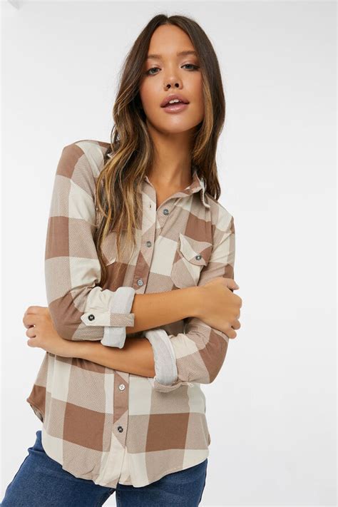 Long Plaid Shirt Ardene