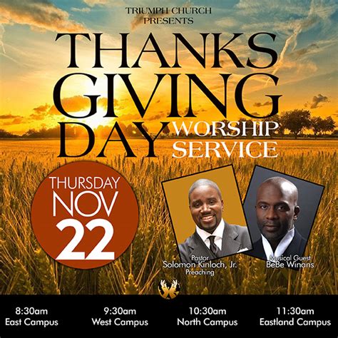 Triumph Church Thanksgiving Day Services with Pastor Solomon Kinloch ...