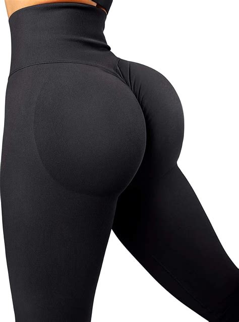 Doulafass Women Butt Lift Leggings Seamless Gym Leggings Scrunch Bums