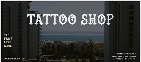 Tattoo Shop Font Download Free Fontdownload