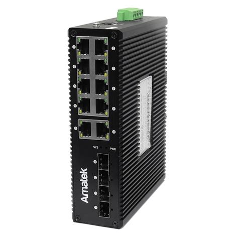AN-SXGM14P8A - промышленный 14-портовый управляемый гигабитный L2 ...