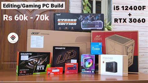 Rs 70000 Gaming Streaming Editing PC Build 2024 Intel I5 12400F