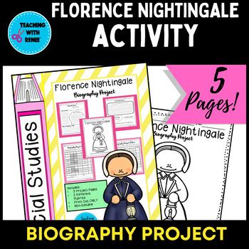 Florence Nightingale Biography Research Project Activity by Teaching ...