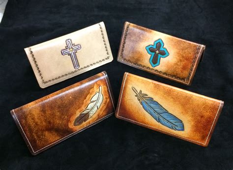 Unique Handmade Leather Checkbook Covers | Leather checkbook, Leather ...