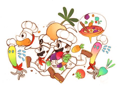 Hurry Get Those Vegetables To The Kings Table Stat Super Mario Art Mario And Luigi Mario