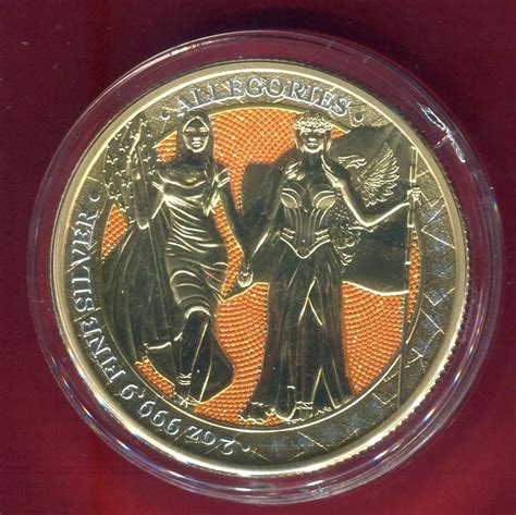 Deutschland 10 Mark 2 Unzen Silber Farbauflage 2019 The Allegories